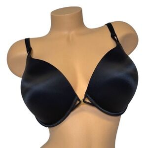 Victoria's Secret 38DD Bombshell Add-2-Cups Push-up Plunge Bra Black Underwire